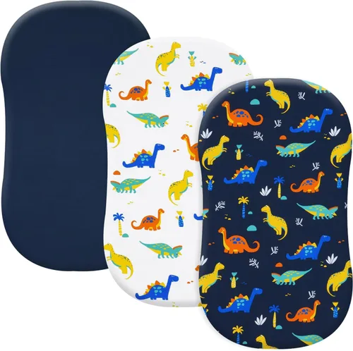 Miniatura 43 de david's kids Juego de 4 sábanas ajustadas para cuna, juego de sábanas para bebé ultra suaves, transpirables y cómodas, neutras, para niños y niñas