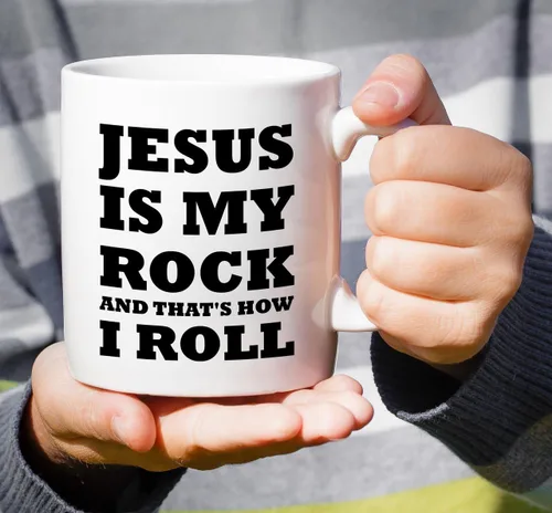 Miniatura 82 de Retreez Taza divertida – This Girl Runs on Coffee + Jesus - Tazas de café de cerámica de 11 onzas – Divertido, sarcasmo, sarcástico, motivacional