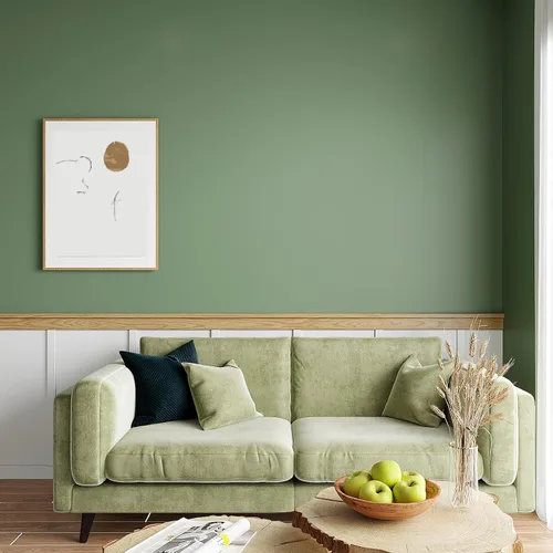 Miniatura 3 de VEELIKE Papel de Contacto Verde Salvia Grueso de 15.7''x118'' para Gabinetes y Paredes, Despegar y Pegar, Papel Tapiz Verde Removible