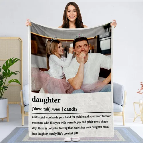 Miniatura 9 de Regalos de cumpleaños para mejores amigas, regalos de manta personalizada con foto y nombre, regalos de cumpleaños personalizados para mejores