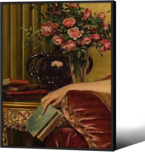Miniatura 28 de Póster de libro gótico de academia oscura vintage de mediados de siglo, arte de pared de lienzo victoriano de estilo bohemio, impresiones estéticas