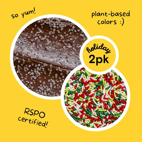 Miniatura 4 de Supernatural All Natural Sprinkles Juego de Navidad Sin Colorantes, Sin Colorantes Artificiales, Sin Soja, Sin Gluten, Vegano y Espolvoreados