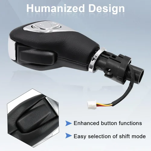 Miniatura 5 de JDMON Pomo de Palanca de Cambios Automática con Botón Compatible con Ford Escape Fusion 2013 2014 2015 2016 Transit 2015-2020 Palanca Selectora