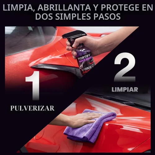 Miniatura 2 de Shine Armor Fortify Quick Coat – Revestimiento cerámico, cera para autos, aerosol pulidor, lavado y encerado sin agua, capa superior hidrofóbica