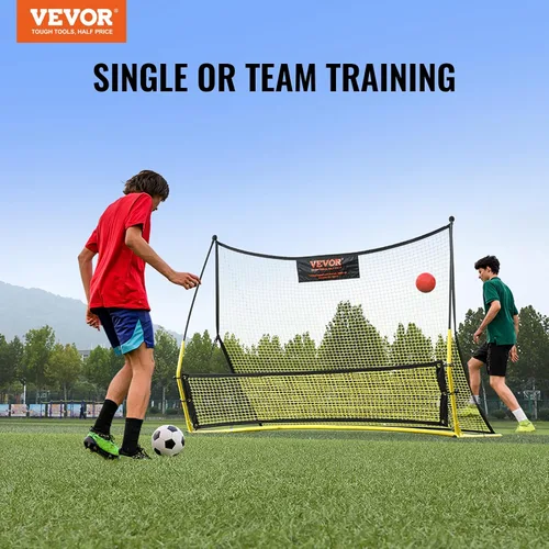 Miniatura 7 de VEVOR Soccer Trainer，Portable Soccer Rebounder Net, Iron Soccer Practice Equipment, Sports Football Rebounder Wall with Portable Bag, Perfect for
