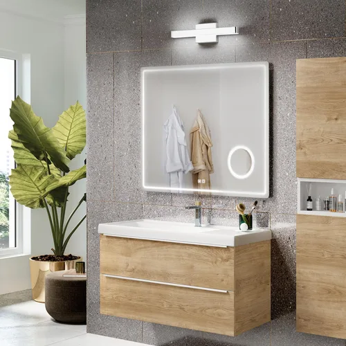 Miniatura 7 de Barra de luz LED moderna para tocador de baño (16 pulgadas, blanco frío 6000 K), accesorios de iluminación de pared de baño de acrílico moderno