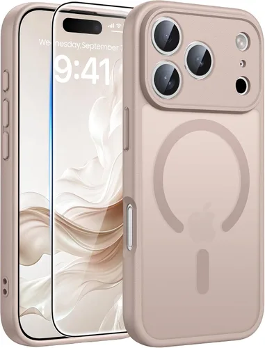 Miniatura 259 de FNTCASE Funda para iPhone 17 Pro: Fundas delgadas translúcidas de color azul claro compatibles con MagSafe, protección completa de la cámara