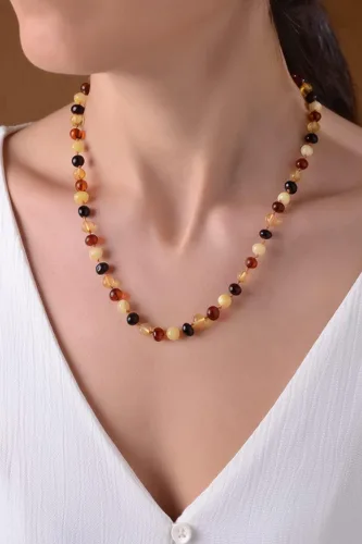Miniatura 37 de Amber Necklace for Women - HandMade Baltic Jewelry for Adult - 18 inch - 100% Genuine