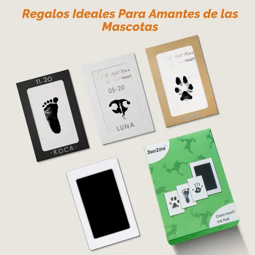 Miniatura 8 de DeerZone Kit de impresión de huellas sin tinta, kit de impresión de huellas de perro, kit de impresión de nariz de perro, almohadillas de tinta