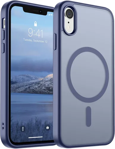 Miniatura 27 de SUPFINE Funda magnética para iPhone 11 Pro Max (compatible con MagSafe) (protección contra caídas de grado militar), delgada, translúcida mate, a