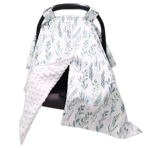 Miniatura 11 de Funda de asiento de coche para bebé niño, fundas de asiento de coche cálidas de Minky para bebés, invierno, cubierta de asiento de coche Peekaboo