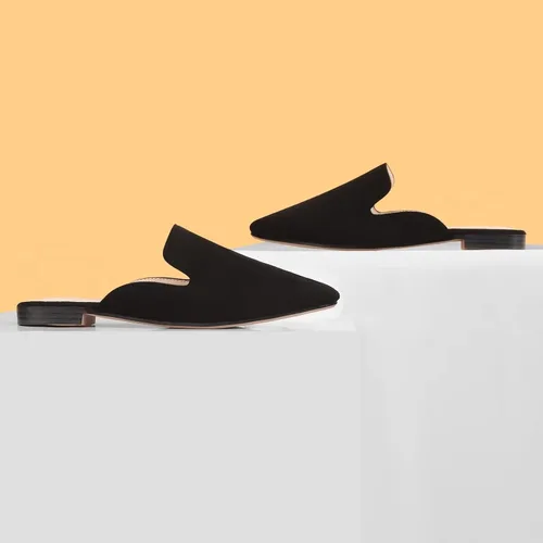Miniatura 6 de MUSSHOE - Zuecos para mujer, planos, cómodos y puntiagudos