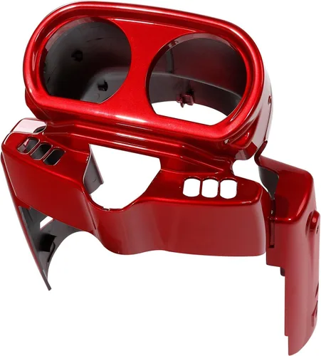 Miniatura 5 de HR3 Carcasa para instrumentos de color rojo malvado compatible con Road Glide Special FLTRXS 2018 y Road Glide FLTRX 2019 (reemplazo para OEM)