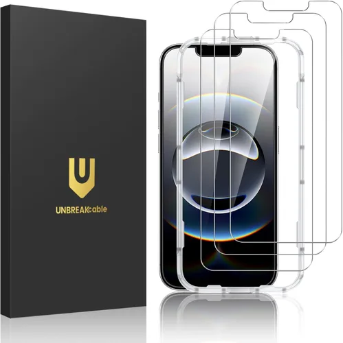Miniatura 25 de UNBREAKcable Paquete de 3 protectores de pantalla para iPhone 17 Pro Max, vidrio templado doble inastillable [marco de fácil instalación]
