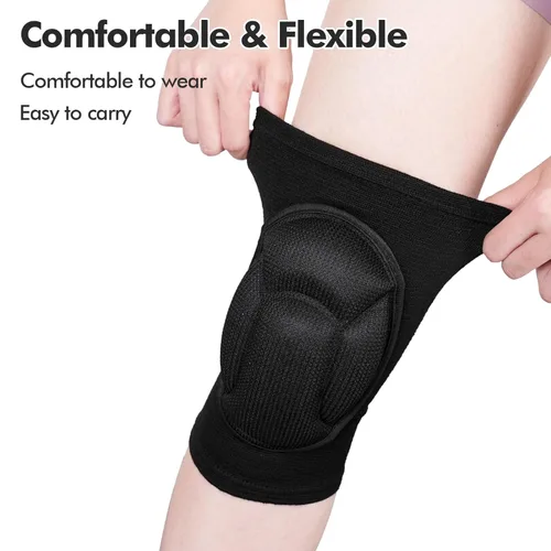 Miniatura 3 de Rodilleras protectoras, esponja gruesa antideslizante, rodilleras para mujer/hombre para voleibol, escalada en roca, ciclismo, baile, jardinería