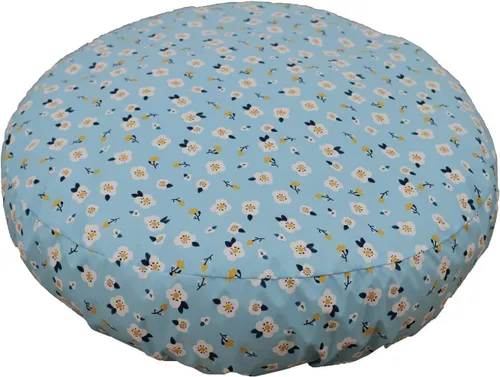 Funda ajustada para cama circular para perros, reemplazo impermeable y lavable, funda de almohada de plástico para cama de dona de pelo sintético