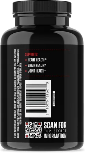 Miniatura 8 de Jocko Fuel Suplemento de aceite de pescado Omega 3 de 2000 mg - Suplemento de ácido graso sin eructos, capturado en la naturaleza, potente