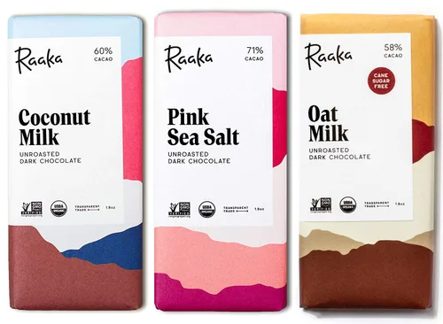 Raaka Paquete de chocolate sin lácteos | Chocolate negro gourmet de grano a barra | Orgánico, Kosher, vegano, sin gluten | Regalo para los amantes