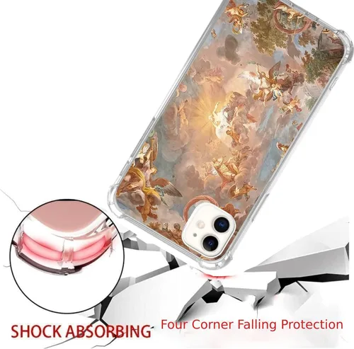 Miniatura 3 de Aesthetics - Funda protectora de TPU para iPhone 11, diseño de Dios de ángel y ángel para iPhone 11, funda protectora de poliuretano termoplástico