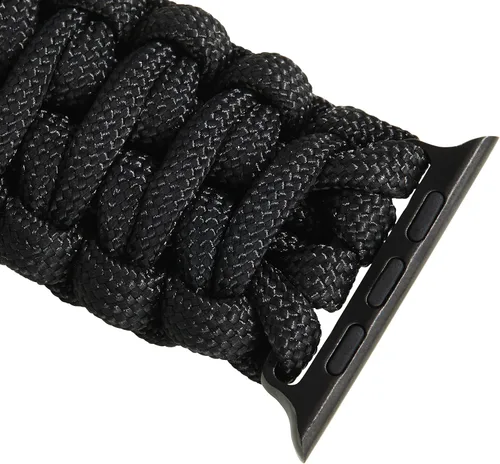 Miniatura 8 de Savior Survival Gear - Correa de repuesto para Apple Watch de 1.65”/42 mm, hecha de 550 cuerda de paracaídas con grillete ajustable de acero