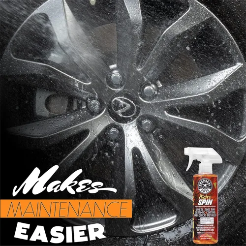 Miniatura 7 de Chemical Guys HydroSpin - Recubrimiento cerámico para ruedas y llantas y spray detallador rápido - Spray de 16 oz que protege ruedas, llantas
