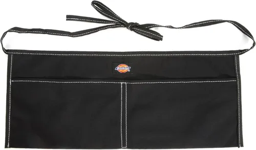 Dickies Delantal de cintura de trabajo de lona de 2 bolsillos, adecuado para carpinteros, artistas y otros artesanos Negro