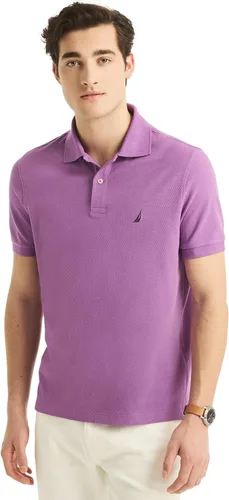 Miniatura 7 de Nautica playera polo clásica de mangas cortas, color sólido, para hombre
