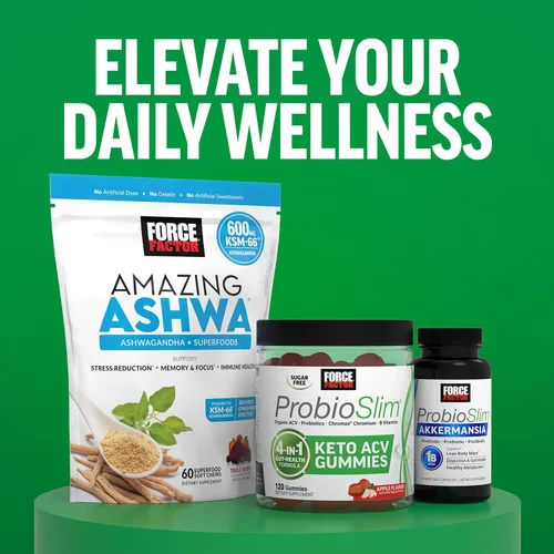Miniatura 6 de Force Factor Smarter Greens Daily Wellness Powder - Polvo de bienestar diario de superalimentos verdes para apoyar la salud intestinal, hinchazón