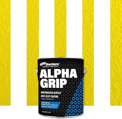 Miniatura 13 de Alpha Grip Pintura Antideslizante para Concreto y Asfalto – Revestimiento Antideslizante Ideal para Marcar Estacionamientos, Patios de Juegos y Negro