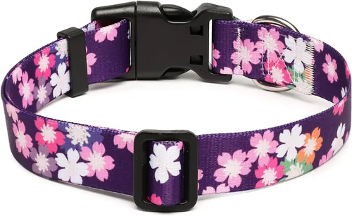 Miniatura 2 de Mercano Collar ajustable para perros - Diseños especiales con patrones, collar suave de nylon cómodo y resistente para perros pequeños, medianos