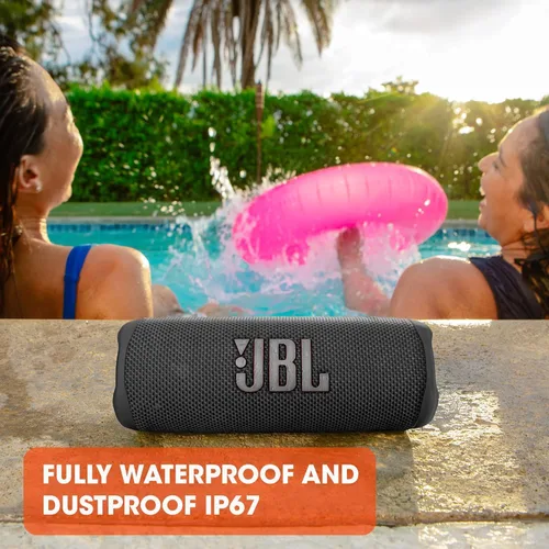 Miniatura 4 de JBL Flip 6 - Altavoz Bluetooth portátil, sonido potente y graves profundos, IPX7 impermeable, 12 horas de tiempo de reproducción, JBL PartyBoost