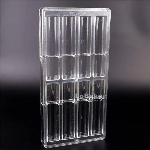 Miniatura 7 de 8 cavidades palos largos policarbonato PC plástico transparente chocolate molde caramelo cubo de hielo molde sugarcraft hornear moldes DIY panadería