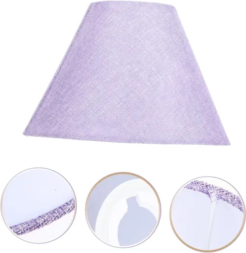 Miniatura 7 de DOITOOL Pantalla de lámpara azul para lámpara de arpillera, bombillas moradas, pantalla de repuesto para lámpara de tambor, cubierta de lámpara