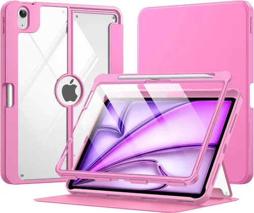 Miniatura 10 de MoKo Funda para iPad Air de 11 pulgadas 7ª/6ª generación M3/M2 2025/2024, iPad Air 5ª/4ª generación de 10.9 pulgadas 2022/2020 con soporte