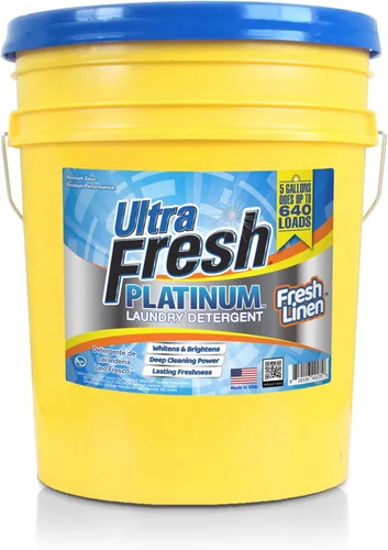 Miniatura 10 de Ultra Fresh Detergente líquido para lavar ropa, 6 veces platino, agua fría, 5 galones, removedor de olores de tela para lavar ropa y sábanas