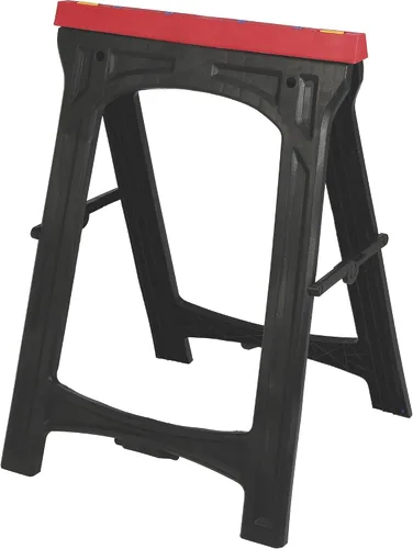 Miniatura 3 de Ironton Caballetes plegables de plástico, 1 par - 700 libras. Capacidad total