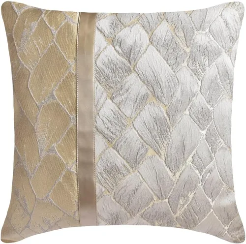 Miniatura 32 de The HomeCentric Funda de almohada personalizada, color plateado de 12 x 12 pulgadas, fundas de almohada de arpillera, enrejado y celosía y almohadas