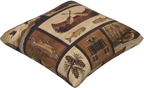 Miniatura 2 de Juego de 2 fundas de almohada cuadradas de 18x18 pulgadas, fundas de almohada decorativas retro negras estilo rústico para casa, sofá, fundas