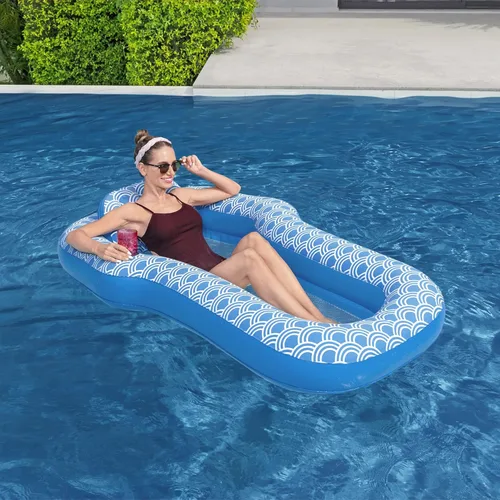 Miniatura 8 de Bestway H2OGO! Flotadores de piscina de felpa de lujo Salones individuales y dobles y tumbonas para adultos