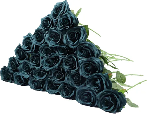 Miniatura 17 de LVEFIT 12 rosas artificiales de seda de color naranja quemado, ramo de rosas de seda de tallo largo para bodas, despedidas de soltera, fiestas