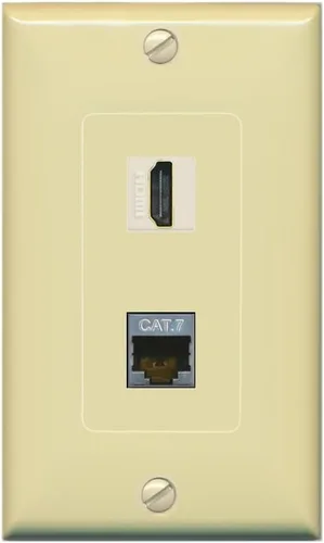 Miniatura 14 de RiteAV Placa de pared HDMI y Cat7 - 1 banda [marrón/marrón]
