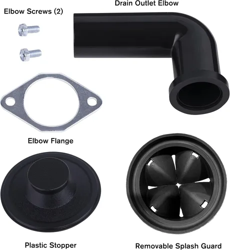 Miniatura 5 de TITAN 10-US-TN-560-3B Sistema de eliminación de basura con impulsores de acero inoxidable y componentes de rejilla, negro (1/2 HP Economy)