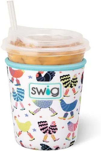 Miniatura 71 de Funda Swig Life para taza de café helado pequeña, funda estándar de 22oz para taza de café helado con asa, funda aislante de neopreno para mantener