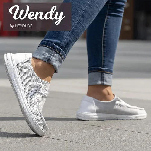Miniatura 2 de Hey Dude Wendy Chambray - Zapatos de mujer, mocasines con cordones para mujer, cómodos y ligeros