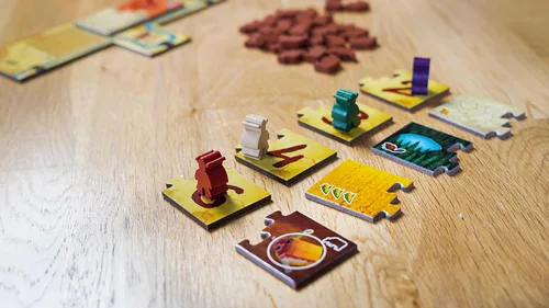 Miniatura 5 de Juego de mesa de estrategia, mecánica Kingdomino con un giro, juego de mesa para niños, adolescentes, adultos y noches de juegos en familia, a