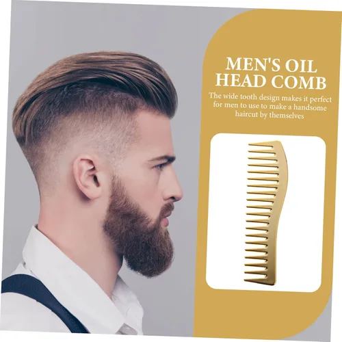 Miniatura 9 de NOLITOY Peines para hombres Peine para el cabello con cepillo de dientes anchos para el cuidado diario