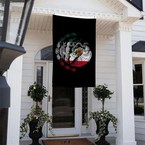 Miniatura 9 de Banderas de México 3x5 pies, bandera mexicana divertida para el hogar, patio, casa, jardín, banderas para fiestas navideñas, decoraciones interiores