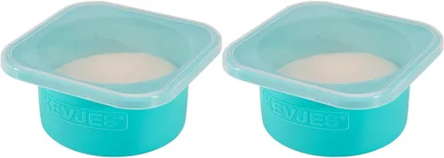Recipientes individuales de almacenamiento de masa de 16.9 fl oz con tapa hermética, ideal para pizza napolitana, bola de masa redonda, fermentación