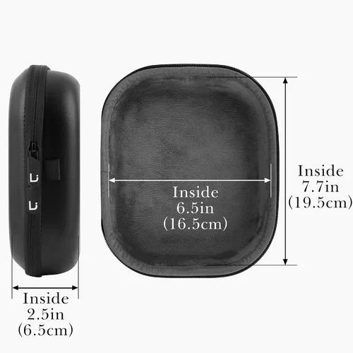 Miniatura 4 de Linkidea Funda de transporte para auriculares compatible con Anker Soundcore Life Q20i, Life Q20, Q30, Q35 auriculares híbridos, bolsa de viaje