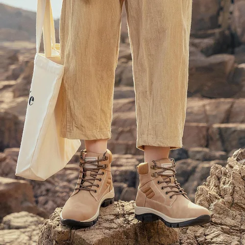 Miniatura 6 de VISCOZZY Botas de senderismo casuales con cordones para mujer